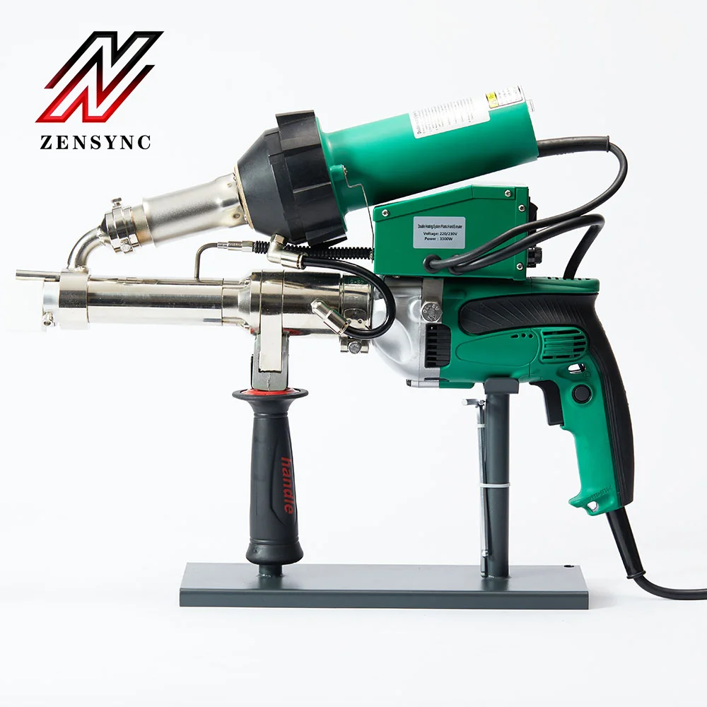 Hand Held Plastic Extruder Welding Gun with Powerful Drill for HDPE PP Tank , Geomembrane Sheet,Plank,Flange,Storage ZS-600