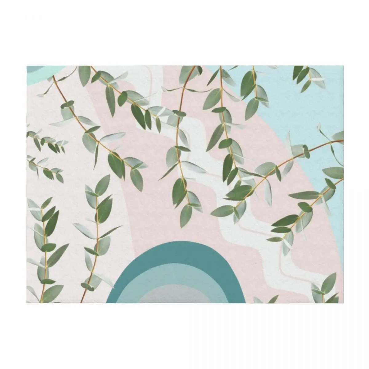 

Eucalyptus Rainbow Dream #3 #tropical #wall #art Throw Blanket Flannel Thermals For Travel bed plaid Luxury St Blankets