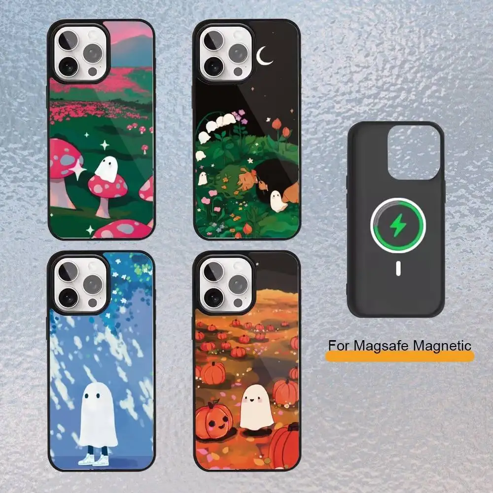 

painting by theghostegg Phone Case For iPhone Magsafe Magnetic 17,16,15,14,13,12,11 Wireless Charging cover