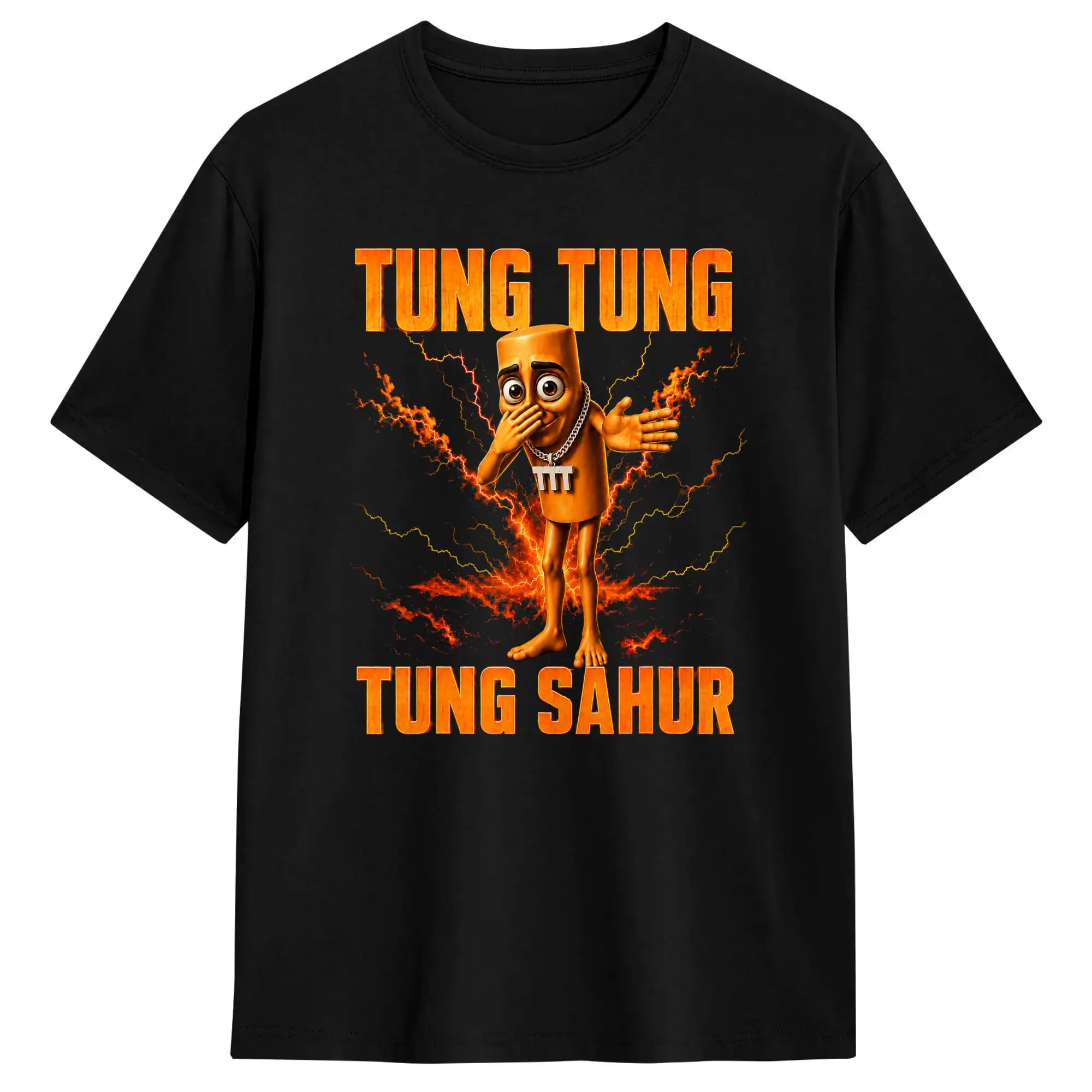 Tung Tung Tung Sahur Triplet Funny Scuba Dance Brainrot Meme Cotton T-Shirt For Man Summer Streetwear T Shirts O Neck Tee Shirt