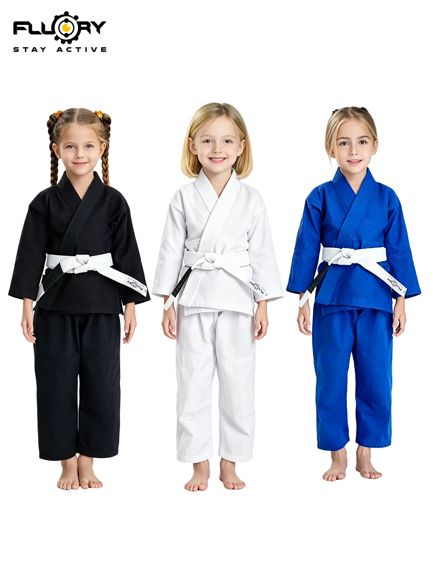 Uniforme de treinamento de judô brasileiro jiu jitsu bjj sem cinto uniforme profissional padrão de jiu jitsu para meninos e meninas