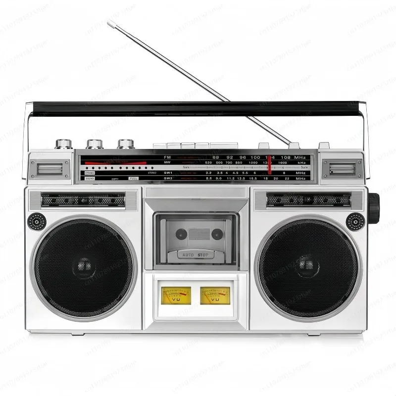 Multi-Band Radio Vintage Nostalgic Stereo Recorder Subwoofer Bluetooth Audio Vintage Tape Player