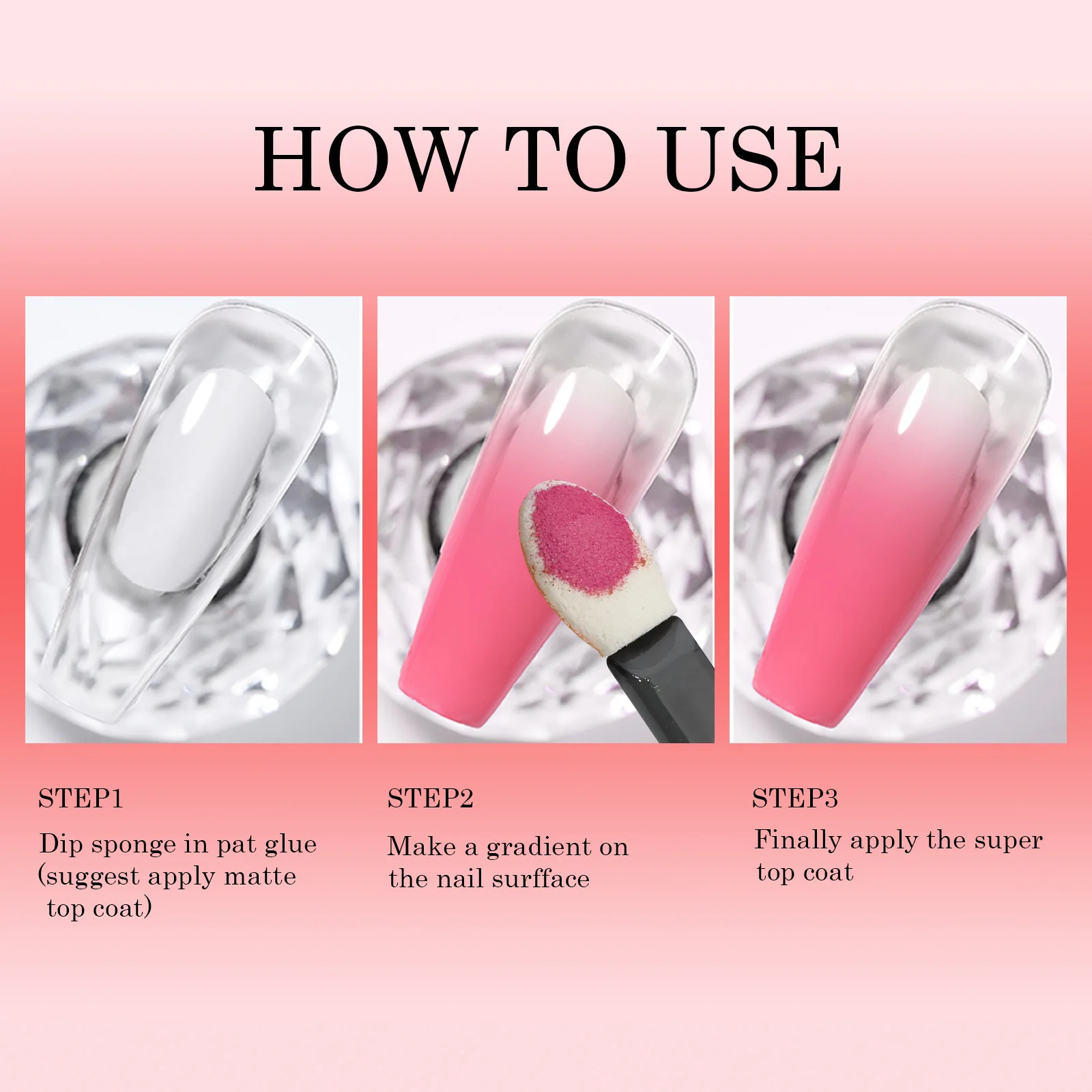 9pcs/set Gradient Nail Powder Palette Colors Nail Gradient Glitter Pigment Set Chrome Powder Manicure Accessories Mirror Effect