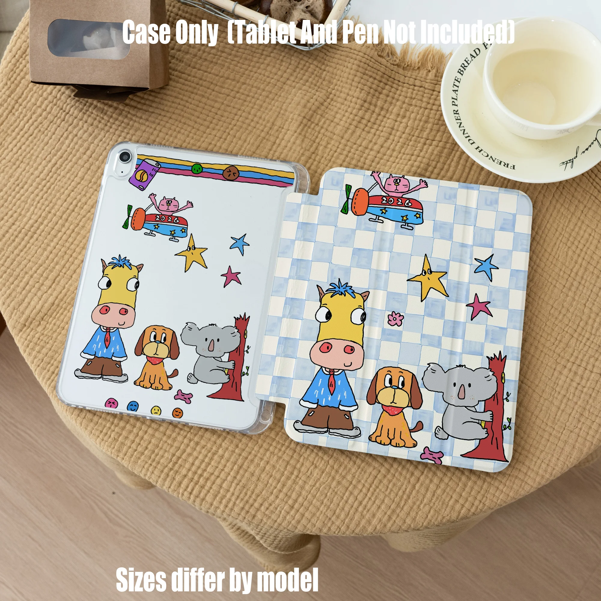 Premium TPU Tablet Case for Samsung and Apple All Models Slim Fit Protective Cover，Shockproof Lightweight Durable