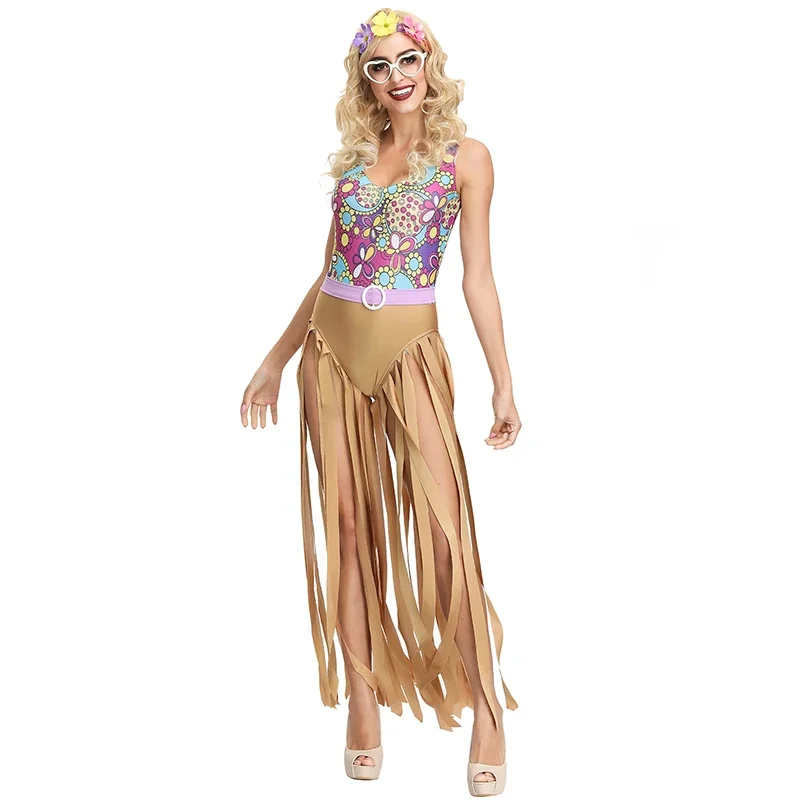 

Sexy Circus Clown Costume Stage Performance Clothing Adult Women Halloween Funny Party Dress Carnival Fantasia Outfit