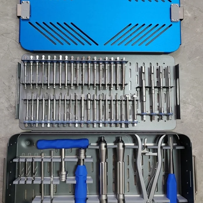 Orthopedic Broken Screw Extractor Set Internal Fixation Removal Tool Kit Bone Plate Screw Removal Instrument Complete Set