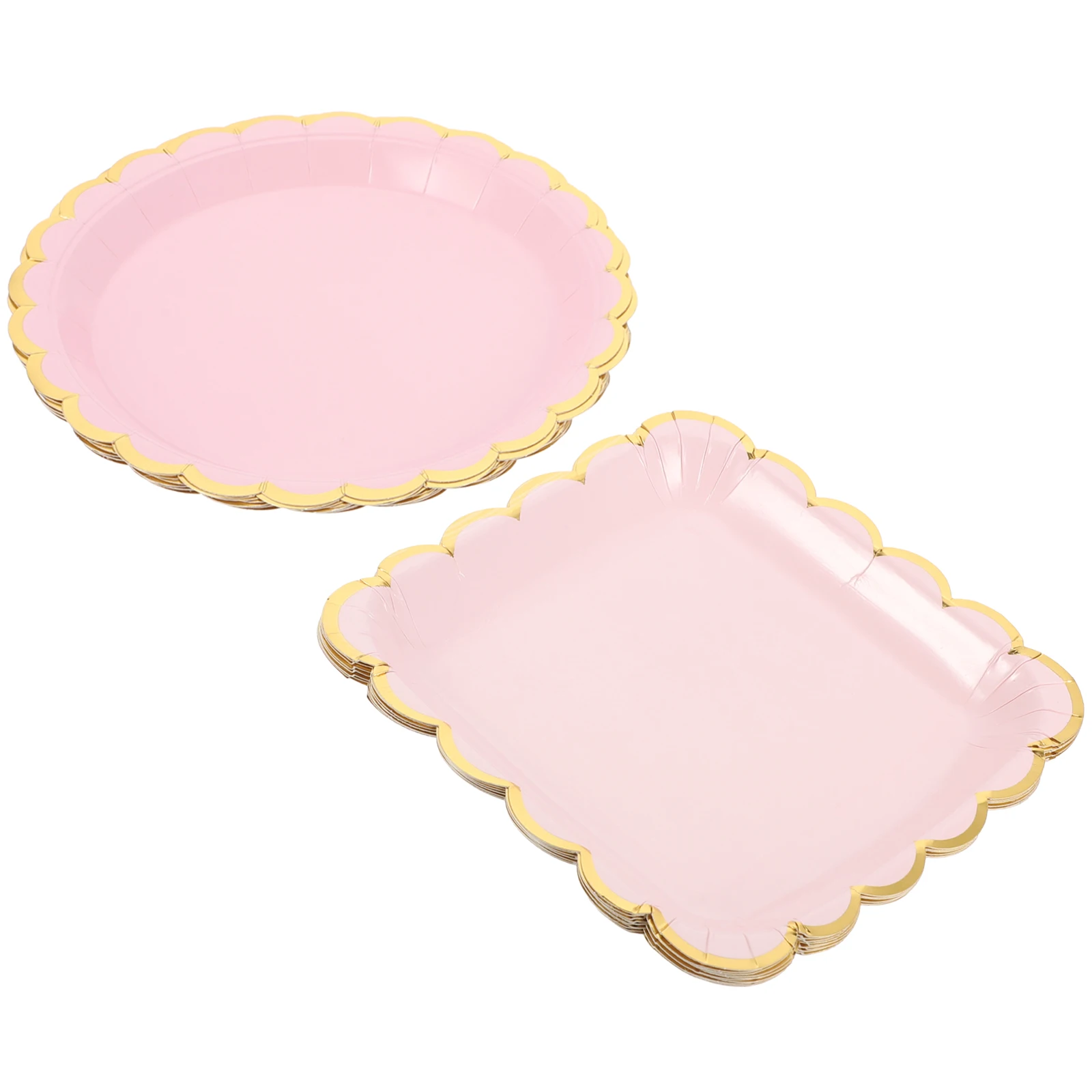 

Disposable Paper Plates for Party Dinnerware Gathering Cake Plate Festive Food Platter Easy Cleanup Household Practical Thick