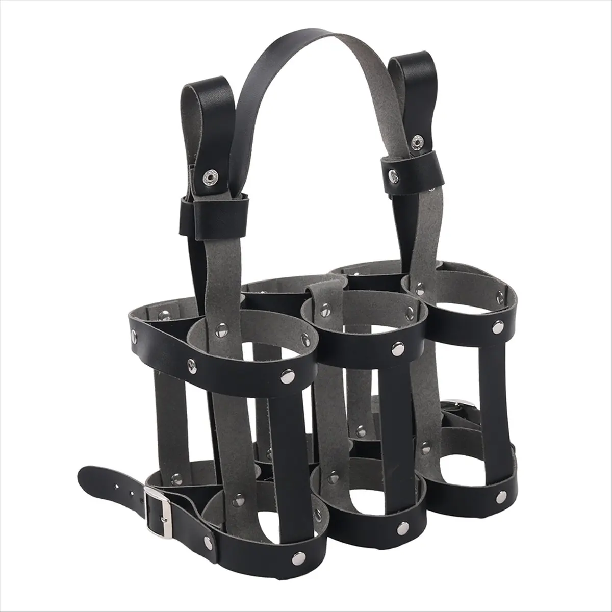 T34C Beer Bottle Holder Water Bottle Bike Carrier Beverage Drink Carrier Bike Back Seat Bottle Holder, Holds Up to 6 Bottles