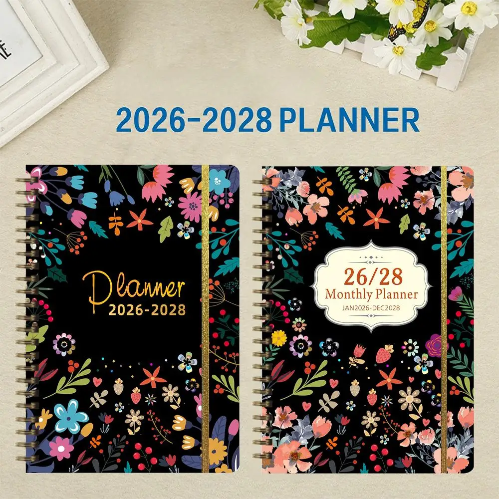 مخطط شهري لمدة 3 سنوات 2026-2028 مخطط شهري/تقويم 2025-2027 مخطط شهري 36 تقويم شهري هدية الكريسماس ﻿