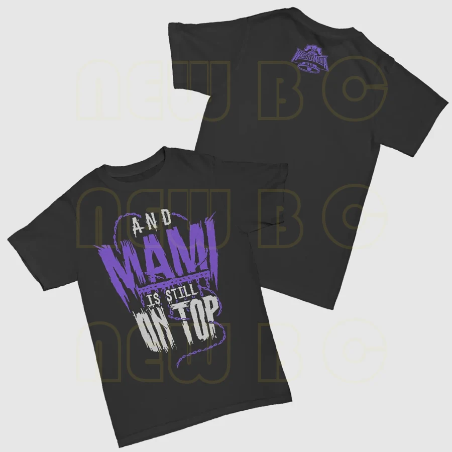 

2025 WWE Rhea Ripley Wrestling T-shirt Pure Cotton Short-sleeved Base Shirt Fashion High Quality Luxury Brand Selling Popular