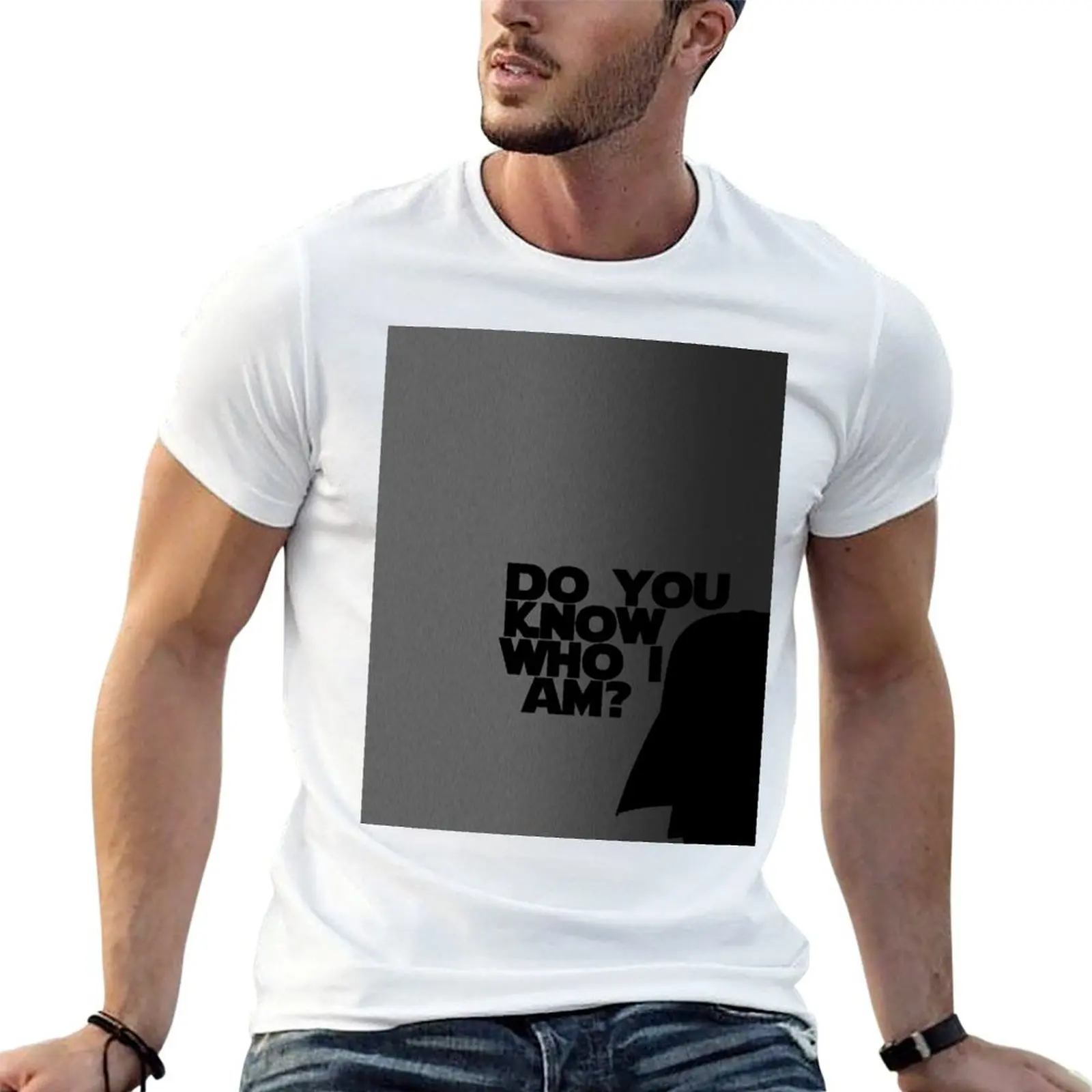 Connaissez-vous qui je suis ? T-shirt anime pour homme, t-shirt personnalisé, t-shirt en coton pour homme