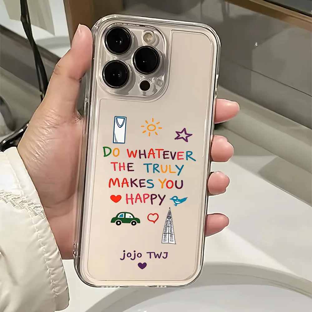 Happy Vibes Only Phone Case For Samsung A57 A07 A36 A26 A56 A16 A06 A55 A35 A25 A15 A05 A54 A34 A24 A14 A13 A53 Clear Back Cover