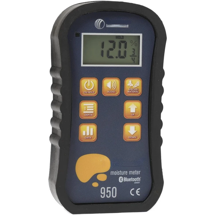 

950 Pinless Wood Moisture Meter | Backlit Screen, Non-Destructive, Drywall, Lumber Moisture Tester