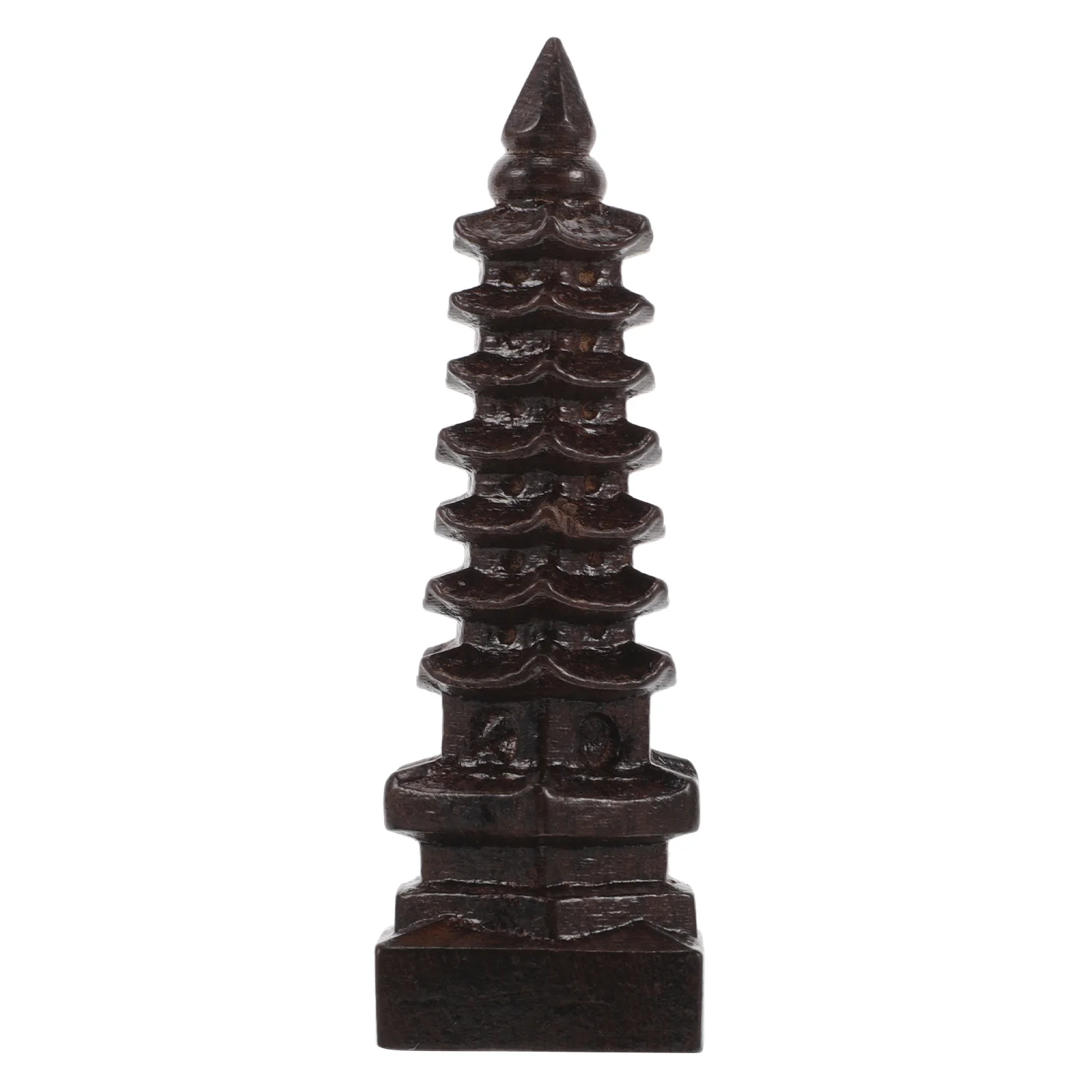 

Wenchang Tower Ornament 3d Statue Pagoda Home Decoration Chinese Handicraft Wooden Model Souvenir Desktop Tabletop Feng Shui