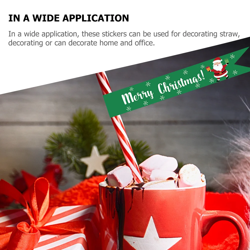 

1Set Multi-Function Xmas Stickers Cartoon Self-Adhesive Decals for Party Favors and Holiday Decor Christmas Sticker