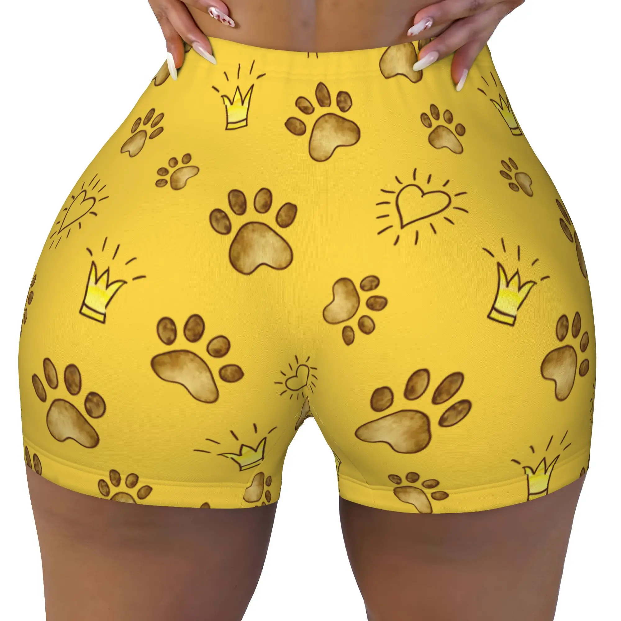 Custom Liones Anime Kinges Workout Running Volleyball Shorts for Women Hakuna Matata Simba Gym Yoga Shorts