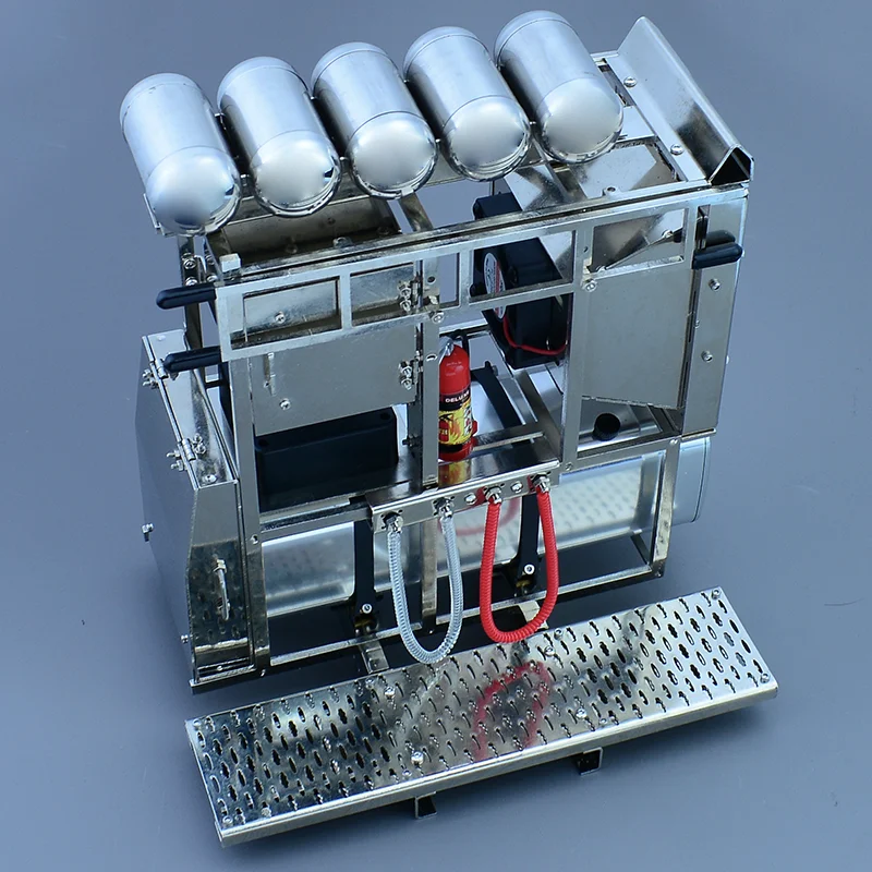 RC Truck Metal Simulation Equipment Rack tank Gas Tank Toolbox for 1/14 Tamiya SCANIA 770S VOLVO BENZ Arocs MAN TGX Car