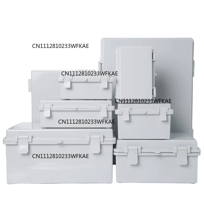 IP67 Waterproof Plastic Enclosure With Hasp Electrical Junction Box Outdoor Sealed Switch Power Case Distribution Boxes