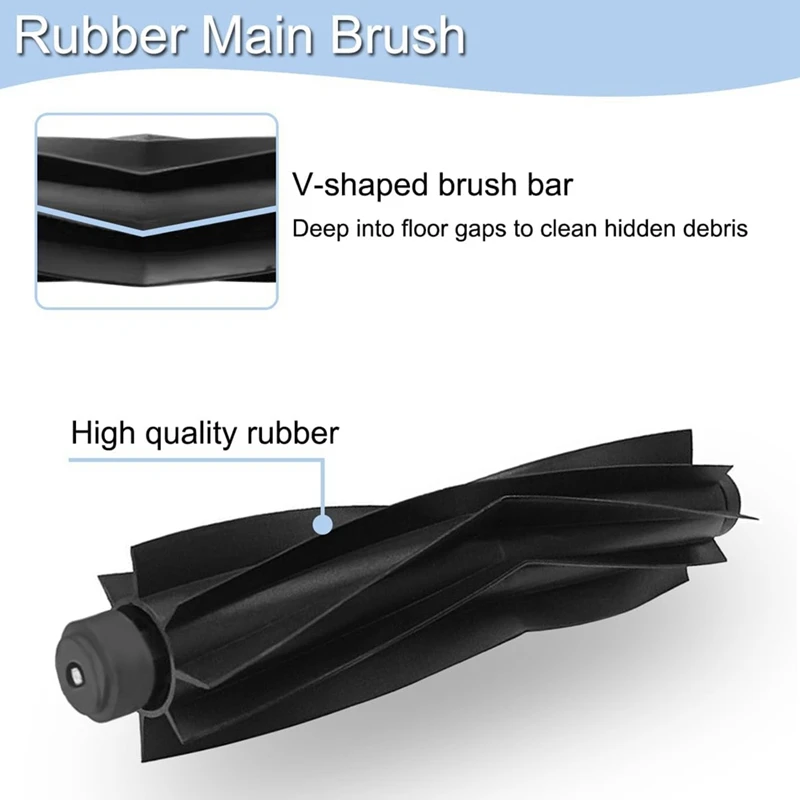 For Clean X9 Pro Parts Accessories Main Side Brush HEPA Filter Mop Cloth Replacement-A46I