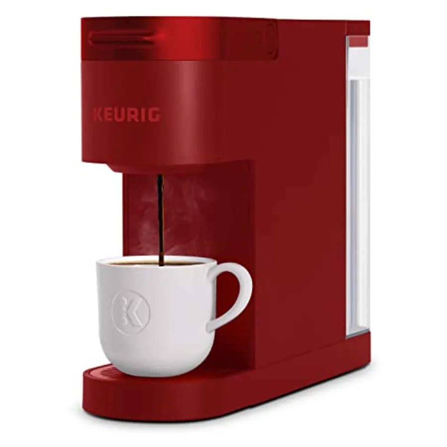 K-Slim Single Serve K-Cup Pod Coffee Maker Featuring Simple Push Button Controls And MultiStream Technology Scarlet Red