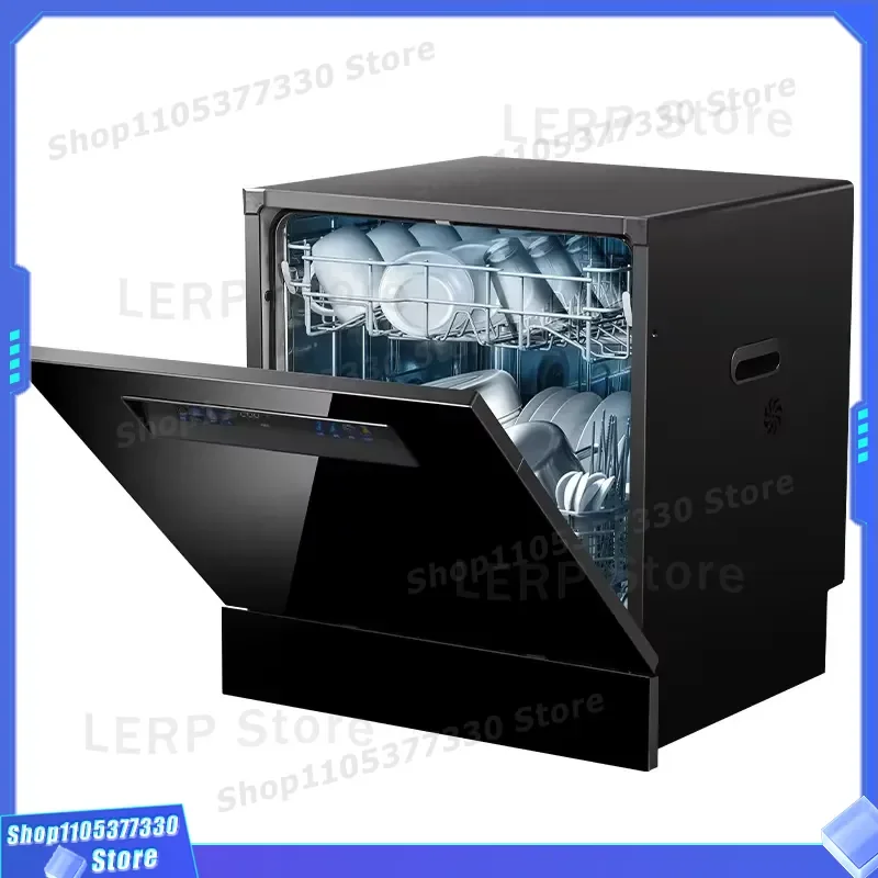 Best Price Auto Open Dishwasher Machine with 12 Setting Dual Zone Wash Freestanding Automatic Dishwasher