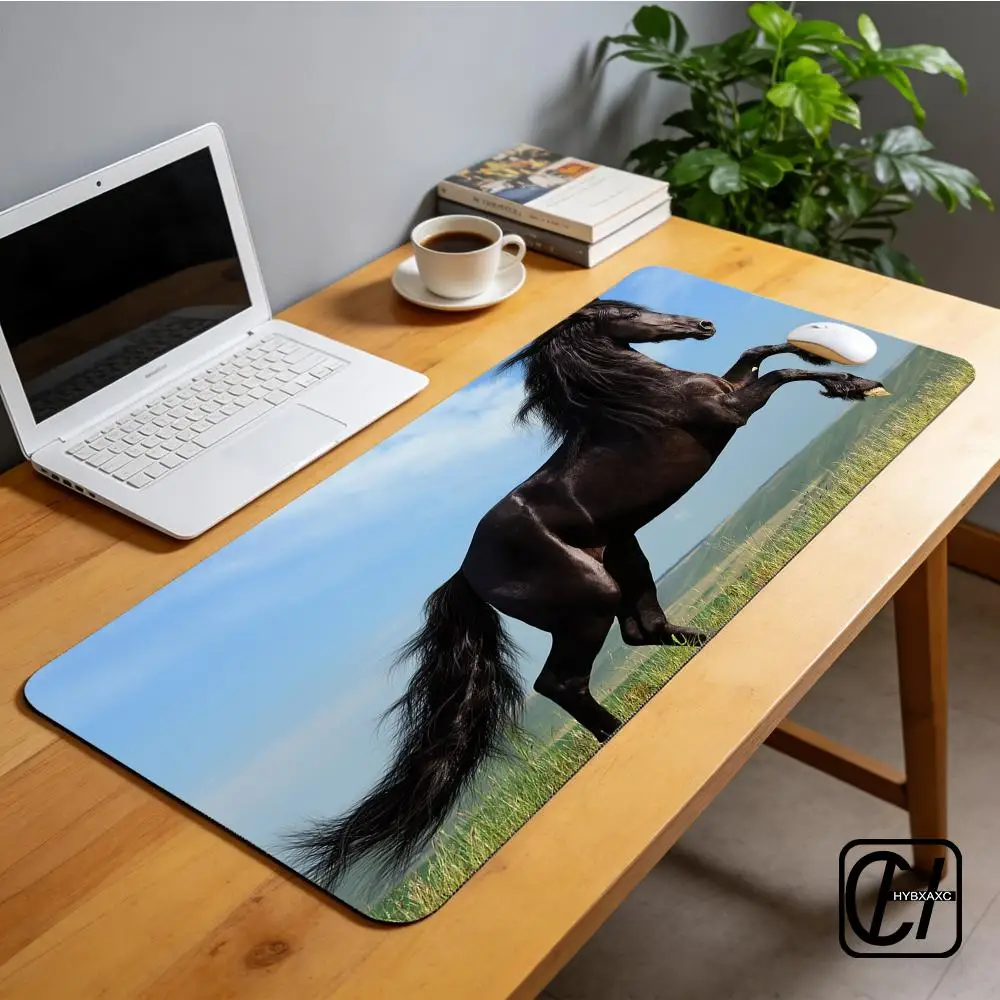 Strong Horse Mouse Pad Large Computer Office Game Table Mats XXL Rubber Anti-slip Gaming Keyboard Mousepads Long Desk Pads