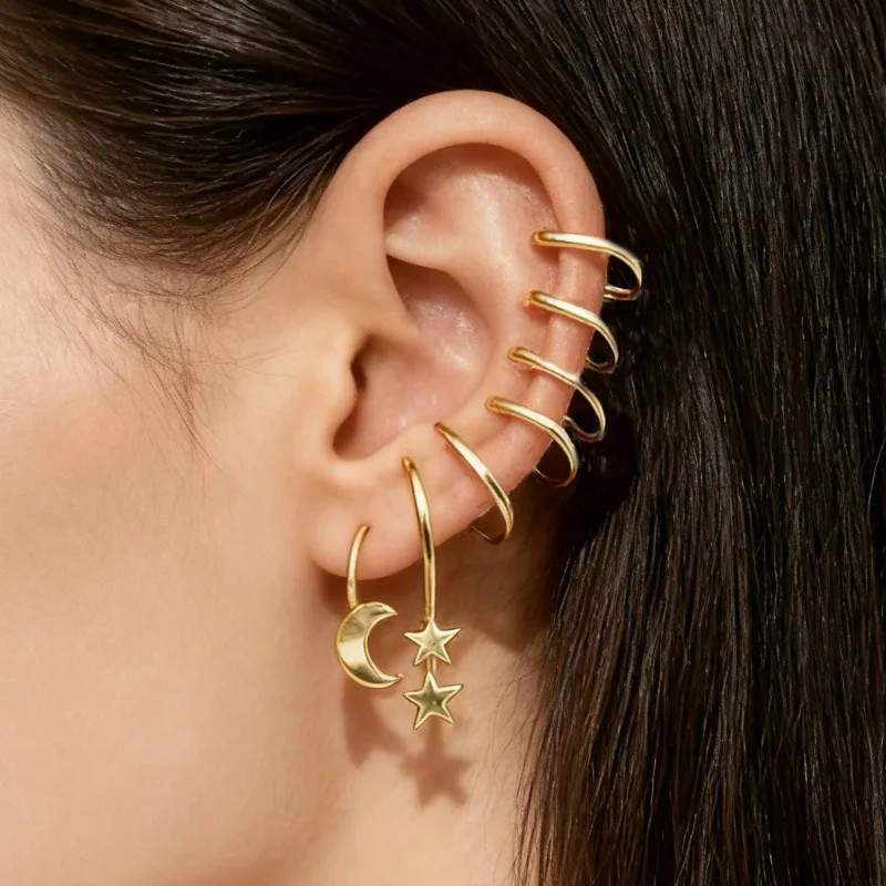 7-шт-лот-женские-серьги-клипсы-с-открытой-манжетой-для-ушей-без-пирсинга-в-стиле-хип-хоп-букле-oreille-femme-золотой-цвет-металлические-зажимы-для-ушей-со-звездой-и-луной