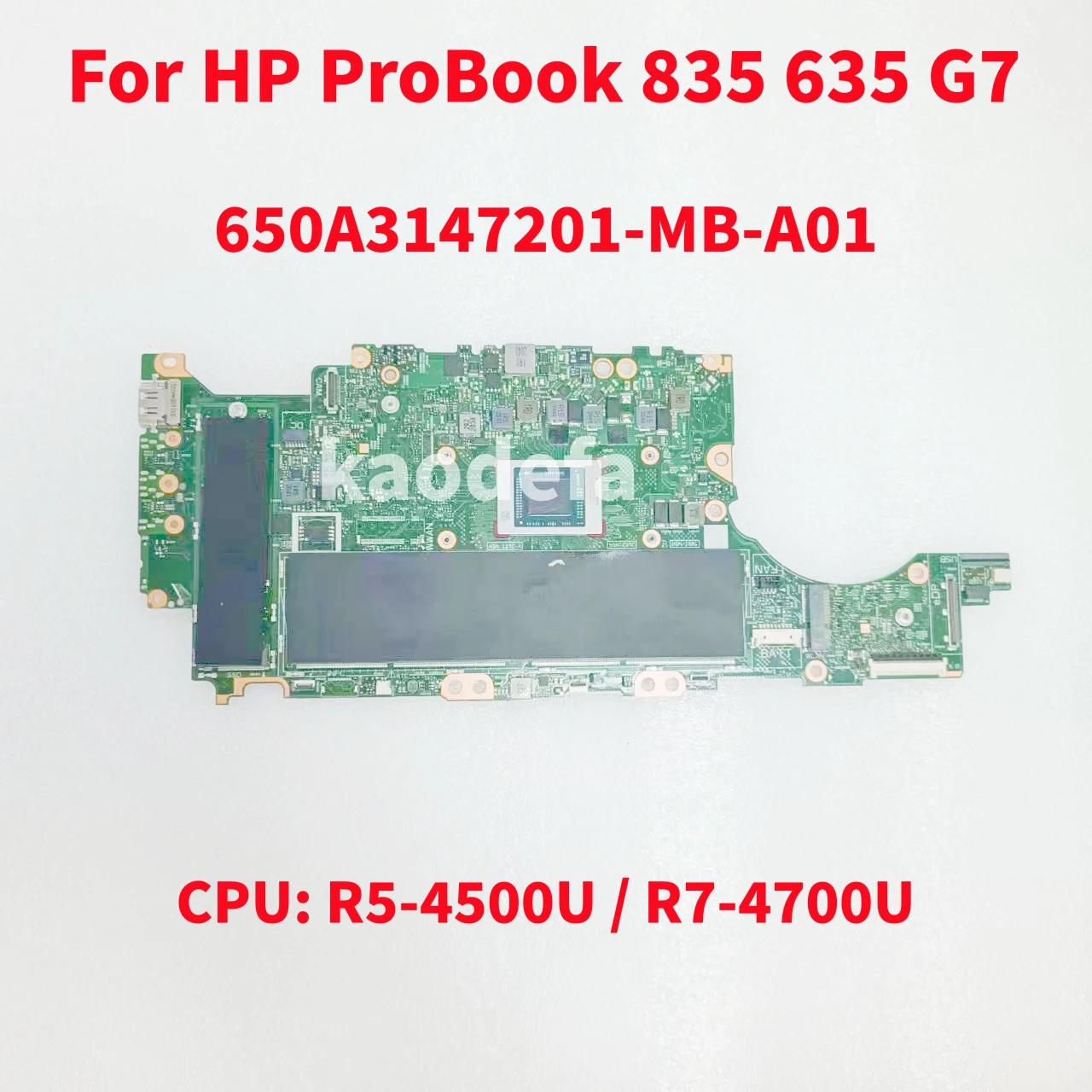 placa mae portatil para hp probook 635 aero g7 6050a3147201 mb a01 cpu r54500u r7 4700u ddr4 100 testado ok 01