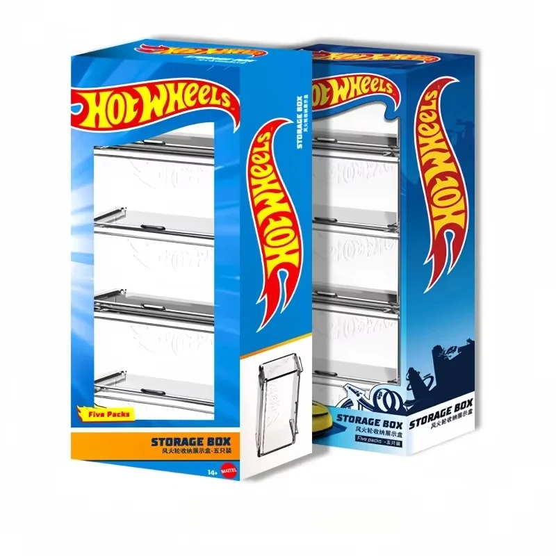 Nuova vendita scatola di immagazzinaggio Hot Wheels per ragazzi vetrina combinazione arredamento della stanza macchinine modello organizzatore festival regalo di festa