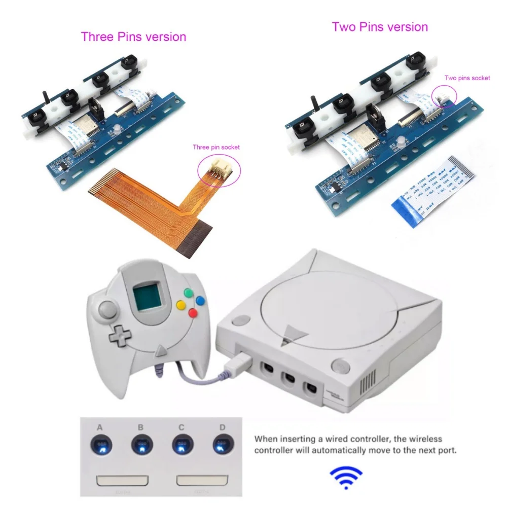 

Беспроводной Bluetooth-адаптер iBlueControlMod для SEGA DC, внутренний адаптер для беспроводного контроллера консоли SEGA DC Dreamcast