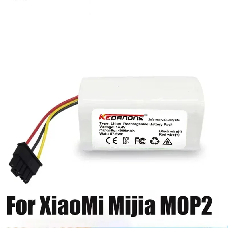 

New 14.4V 3500mAh-4000mAh Battery N011-4S1P for Xiaomi Mi Robot Vacuum Mop 2 Lite MJSTL Vacuum Cleaner