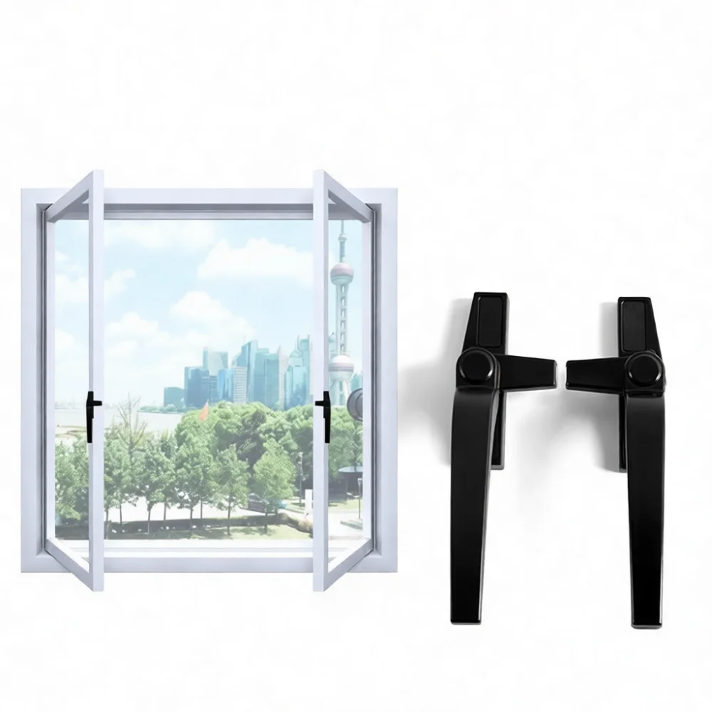 Universal Window Handle For Aluminum Profiles Strong Metal Replacement Hardware Sliding Casement Door Pull Modern Accessory