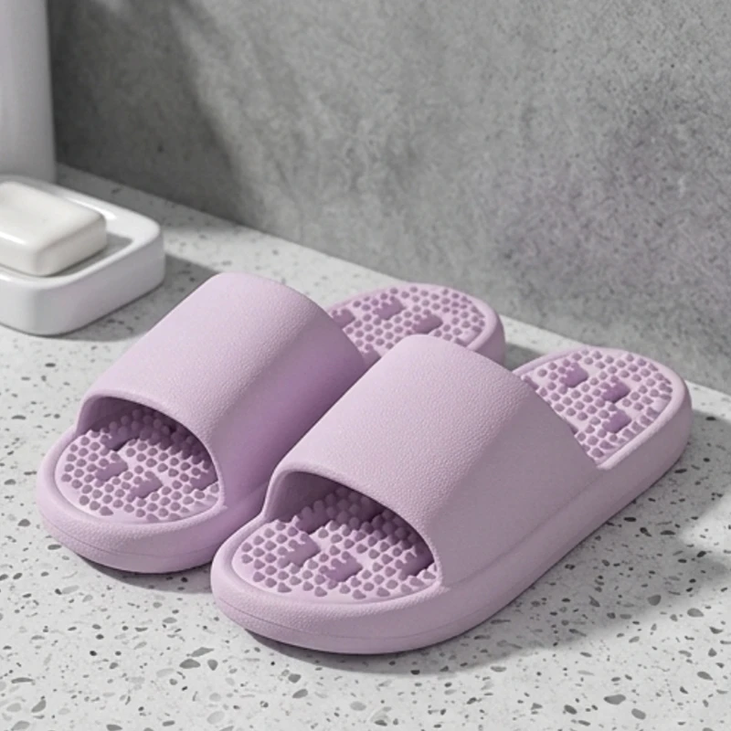 Fashion Women's Hollow Out Slippers Lightweight  Anti Slip Drain Holes Bathroom Beach Pool Indoor Outdoor Use Couple Shoes