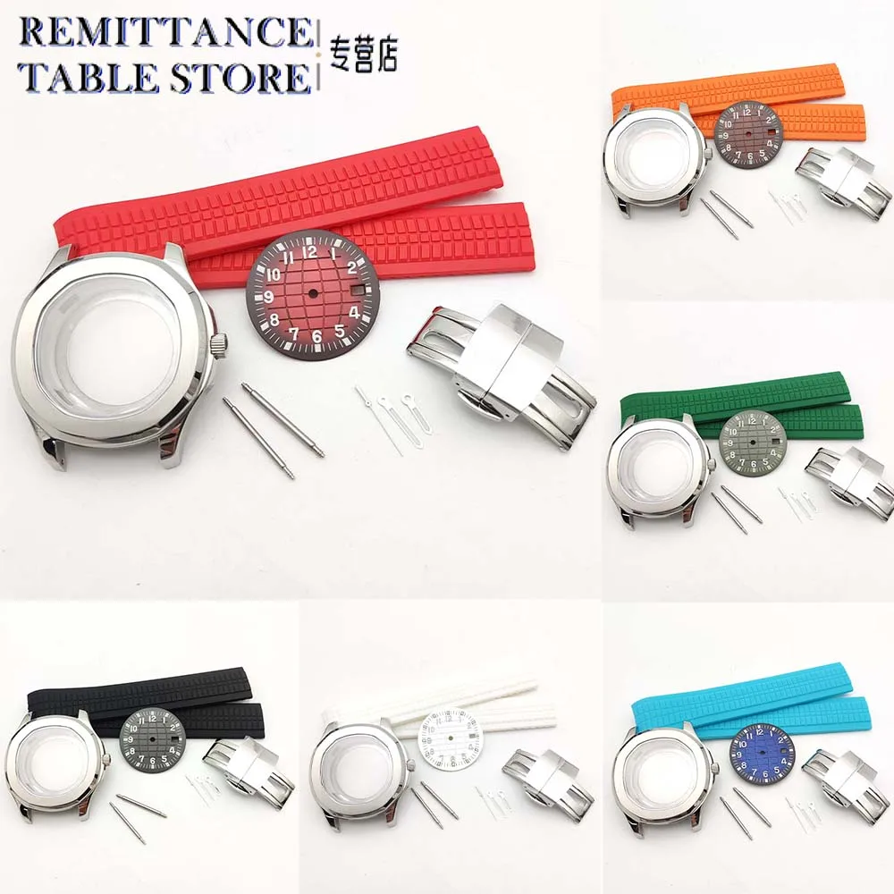 42MM Men's Watch Accessories, Stainless Steel Case, NH35 Movement, Transparent Back, Bracelet, Hands, Waterproof, Casual