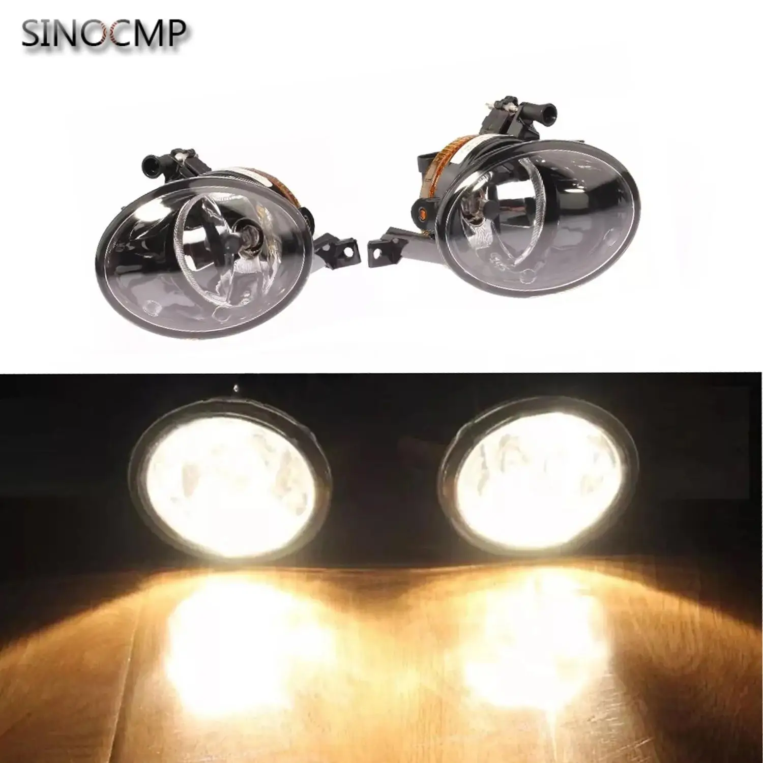 

2PCS Front LED Fog Light Lamp 7P6941699 7P6941700 For VW Touareg 2010-2014 Car-styling Car Lights Fog Lamp Light Halogen Bulb