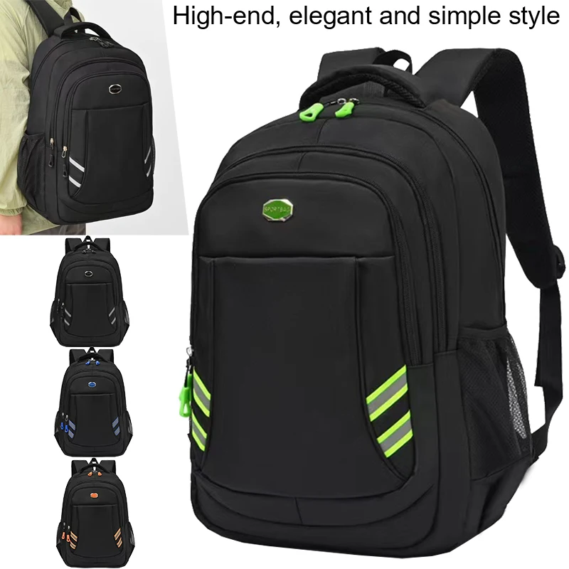 Breathable Multi-compartment Rider Daypack Side Water Bottle Pocket, Durable Backpack Holds Notebook Riding Daily Essentials