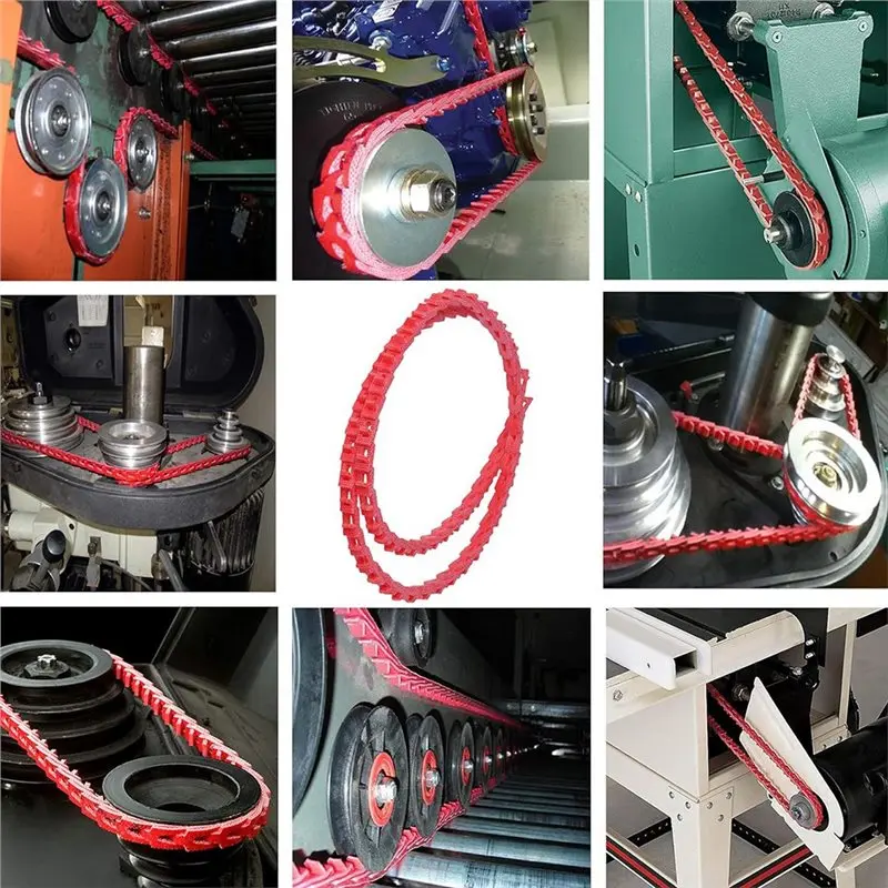 PZHI-5FT Power Twist V Belt 1/2-Inch X 5 Feet A Type, Adjustable Link Drive V-Belt Perfect For Wood Lathes, Table Saws