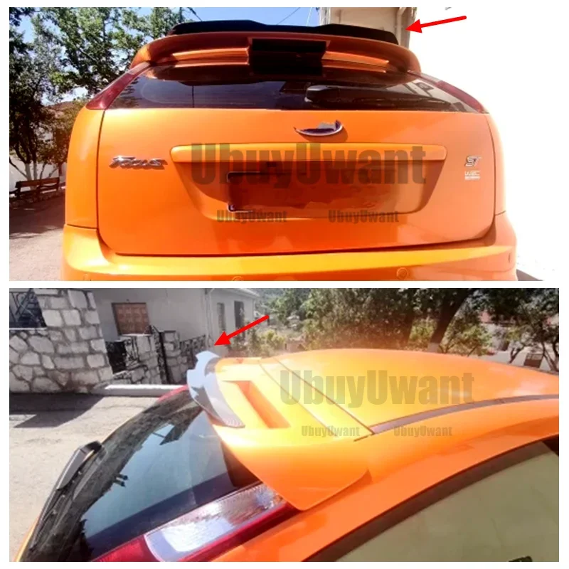 Alerón Superior de Alta Calidad en Material ABS para Ford Focus ST MK2 MK2.5 Hatchback, Cubierta para Maletero, Accesorios de Estilo para Auto