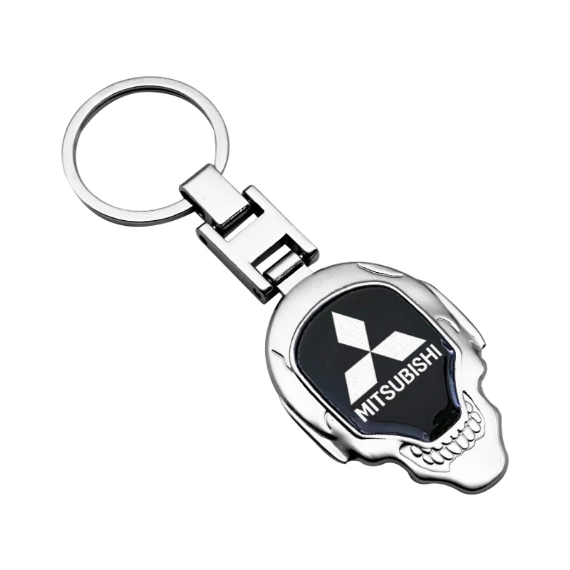 LLavero de coche de aleación de Zinc, decoración, llavero de Metal para Mitsubishi Eclipse Galant Mirage L200 Xpander Triton Colt Pajero