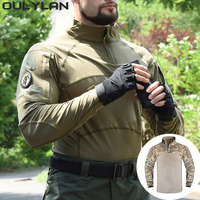 Military New Camouflage Overcoat Men Tactical Hiking Jacket Hunting Clothes Pullover Man Windproof CP ACU Camouflage Hiking Tops