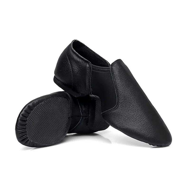 Genuine Sheepskin Jazz Dance Shoes Slip On Elastic Split Sole Dancing Sneakers for Women Men Studio Training