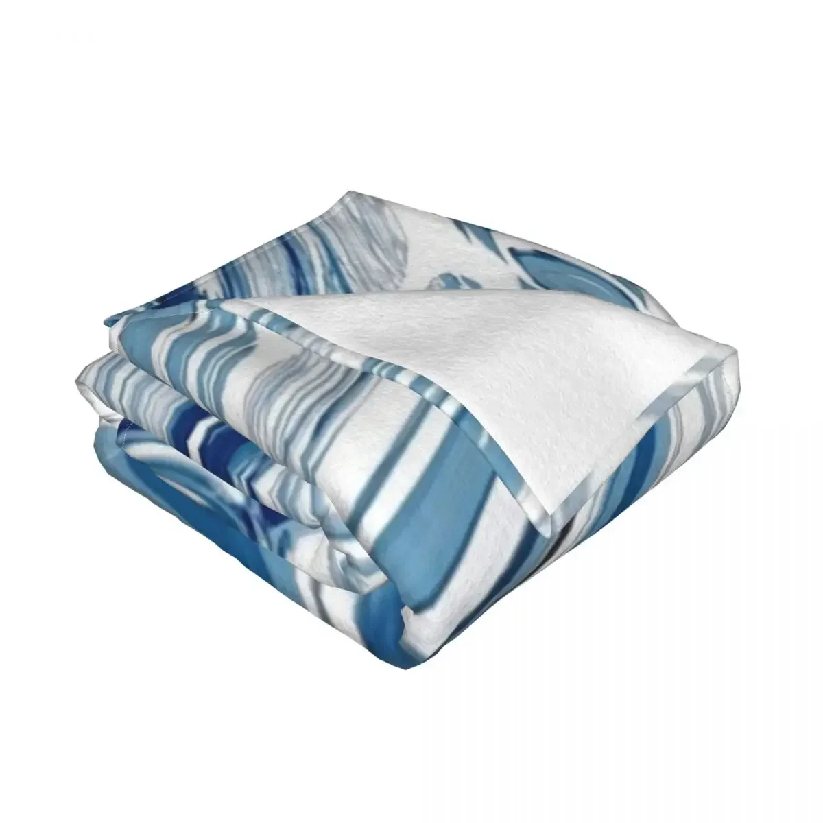 preppy chic nautical beach blue marble swirls Throw Blanket Bed linens Bed covers Blankets