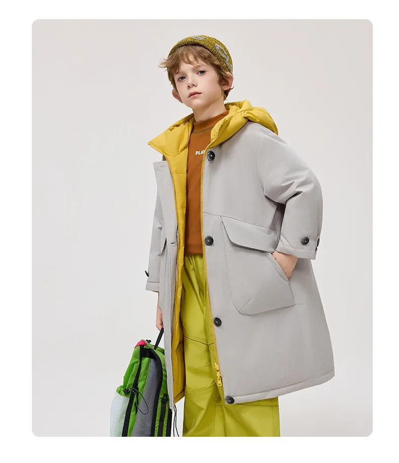 Winter Neue kinder Windjacke Unten Jacke Mode Mit Kapuze Winddicht Wasserdichte Oberbekleidung Jungen Mädchen Warme Mäntel A4820 – Detail 11