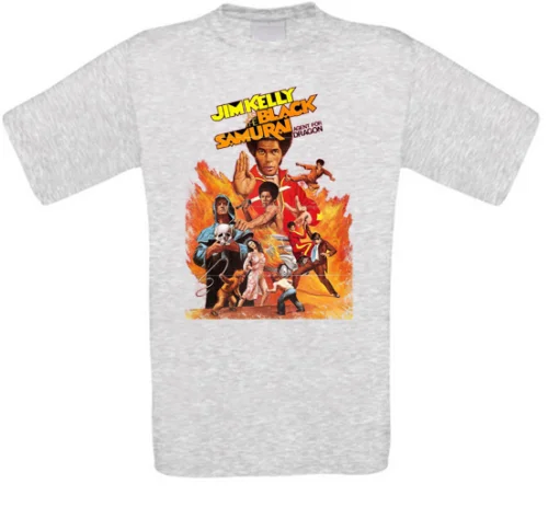 Black Samurai Blaxploitation Culto Movie T-Shirt