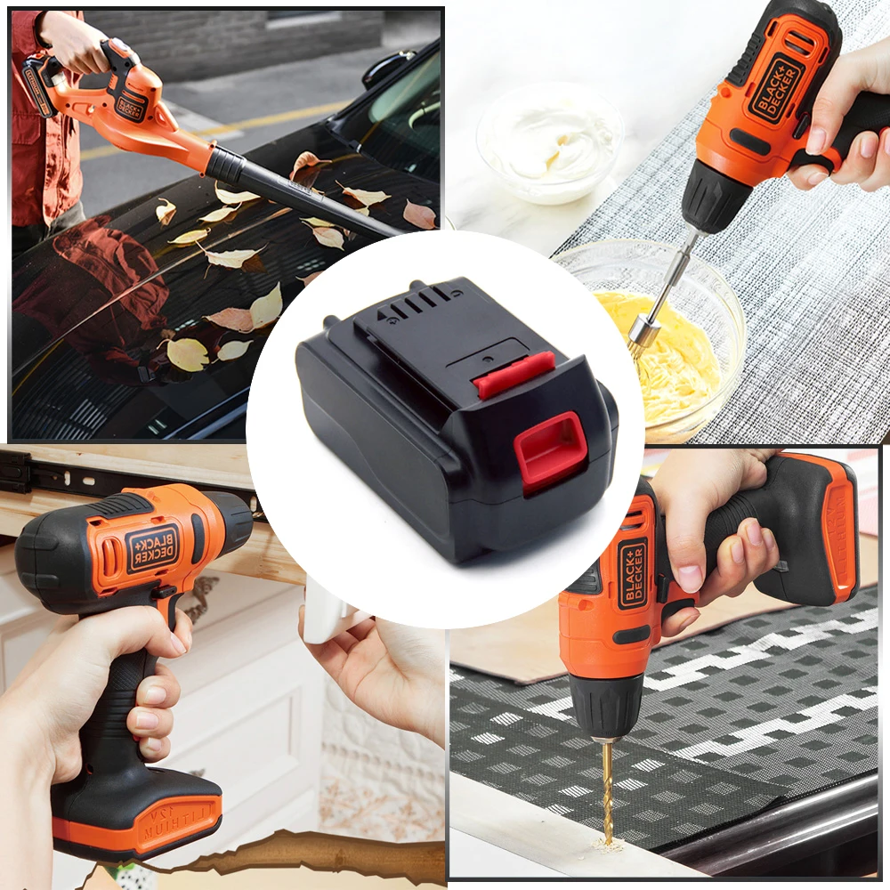 Nblack&decker ew 18V 5.0Ah 4Ah Lithium-Ion Battery Pack for  Akku    18 Volt MAX Cordless Power Tool Drills, Free Shipping