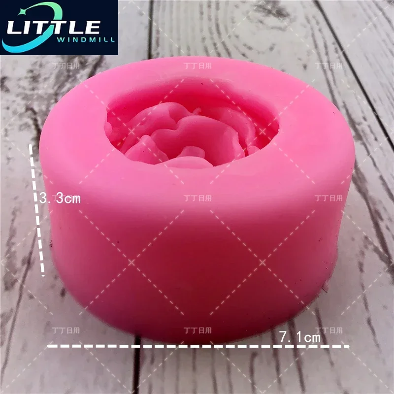 DIY Flower Rose Silicone Fondant Cake Mold Soap Jelly Mousse Chocolate Decoration Baking Tool Moulds Reusable Material