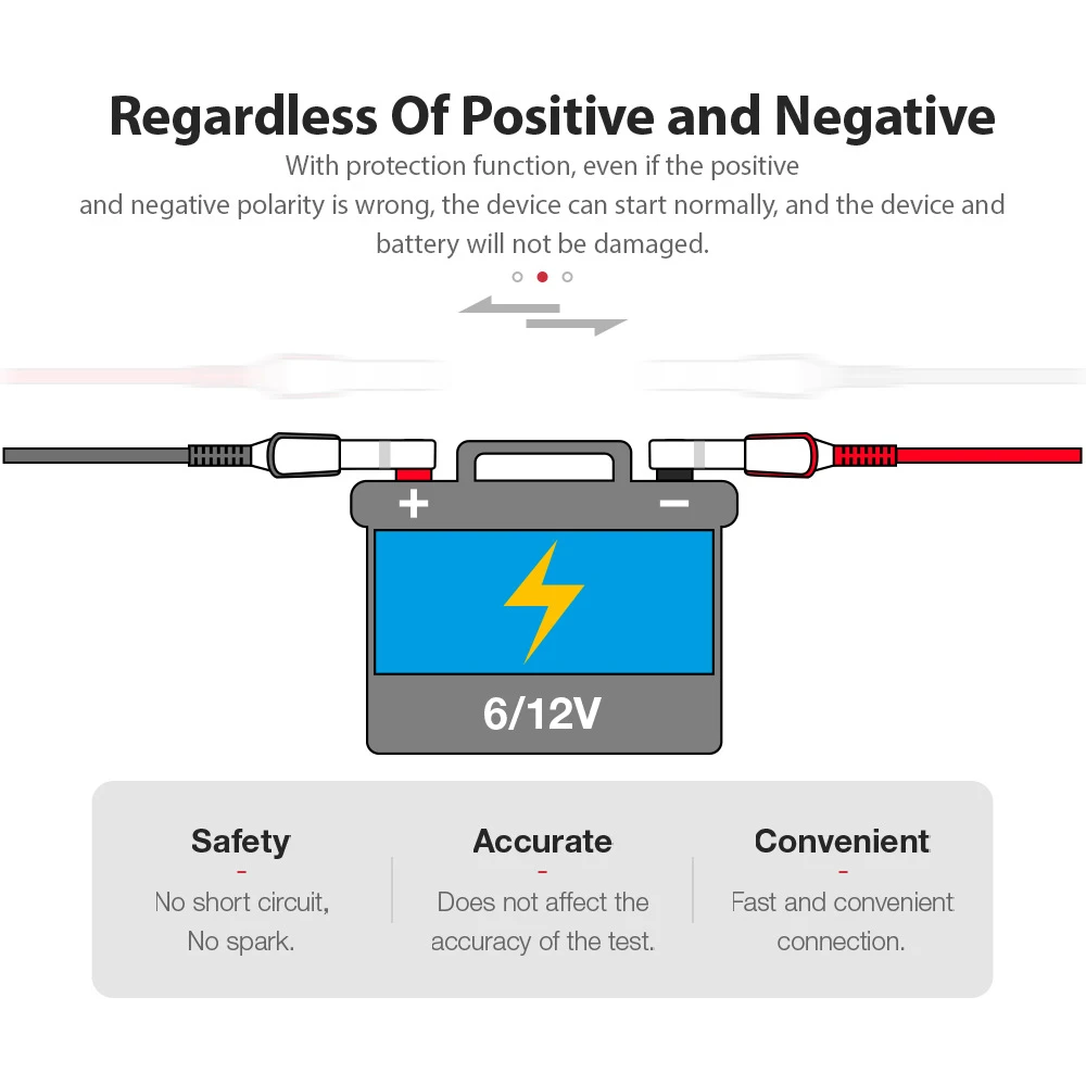 BM580 Charging Cranking Test Car Battery Tester For Wet/GEL/Lead-acid Battery 12V 6V CCA Circut Analyzer Auto Accessories