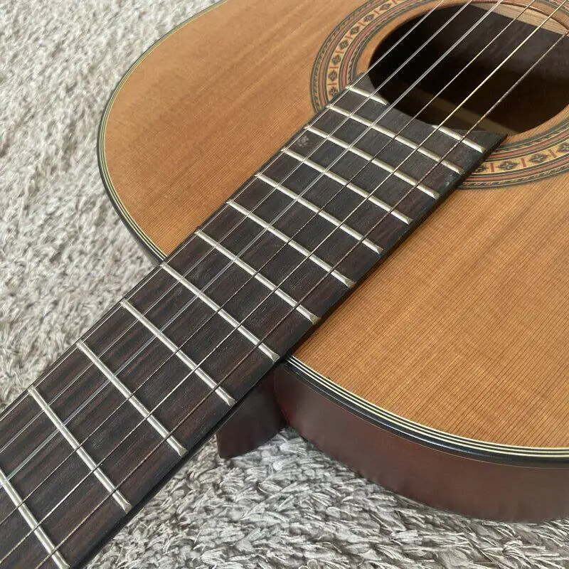 H798 39 Inch Nylon String Guitar Spruce Solid Top 19 Frets Acoustic Instrument Beginner Practice Guitarra
