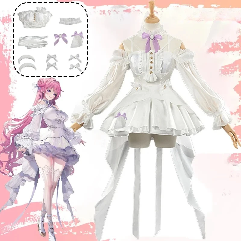 

Nikke The Goddess Of Victory Дороти, карнавальный костюм, белое платье принцессы, наряды для ролевых игр, вечерние костюмы на Хэллоуин, 2025 г.