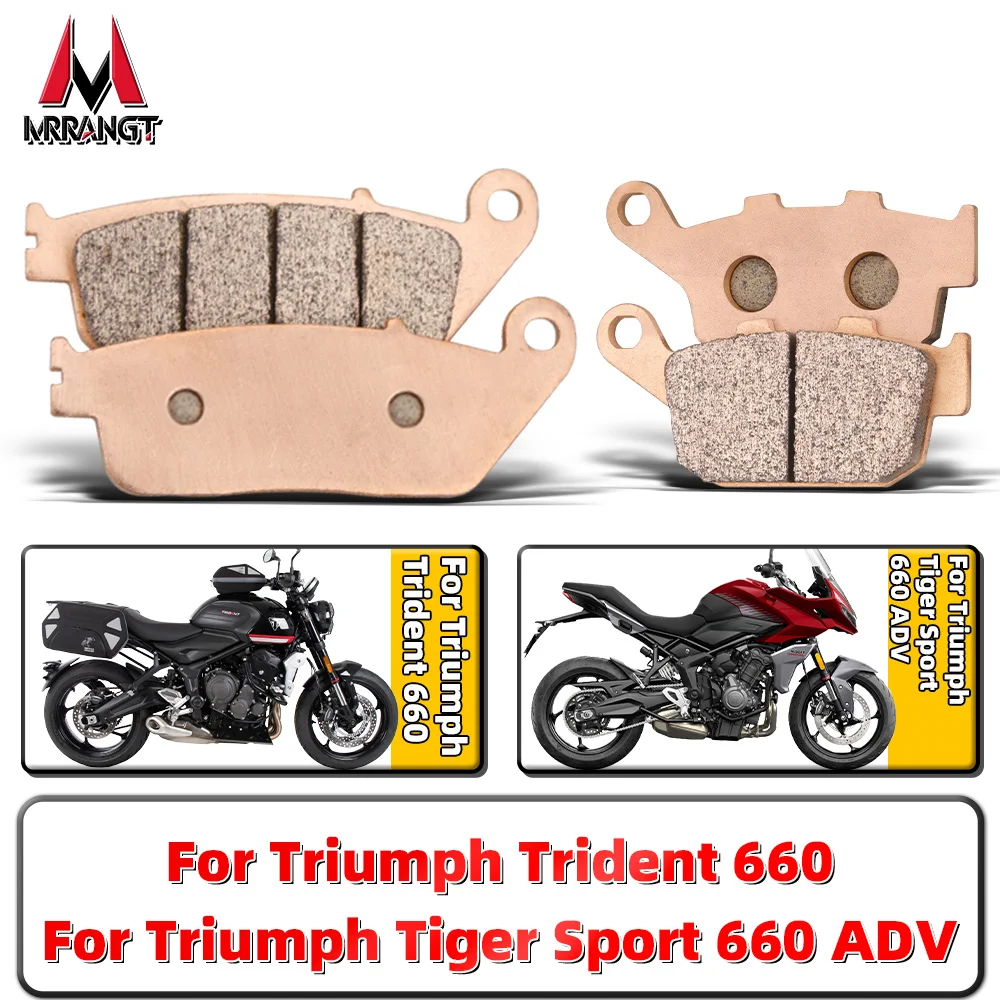 

MRRANGT Sintered Metal Brake Pads For Triumph Trident 660 / Sport 660 ADV Motorcycle Front Rear Brake Pad Set Accessories